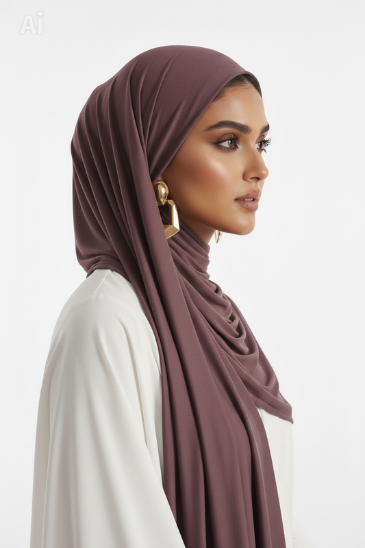 Truffle Hijab - Side Profile